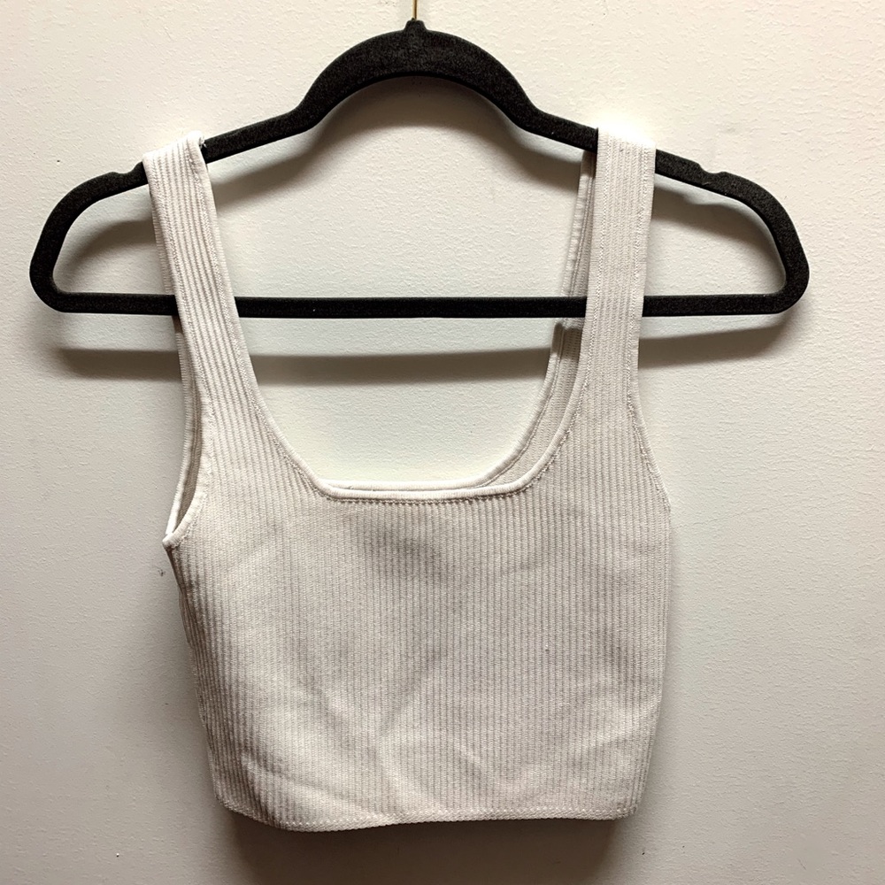 princess polly cropped ribbed tank top